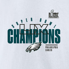 Philadelphia Eagles Super Bowl LIX Champions Iconic Victory Fleece Sweatshirt - White Sweatshirts