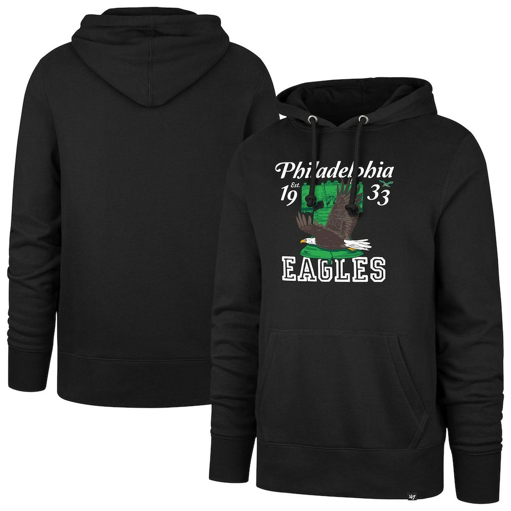 Philadelphia Eagles '47 Regional Headline Pullover Hoodie - Black Hoodies