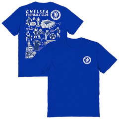 Chelsea Vive La Fete Women's Impressions Artwork T-Shirt Blue