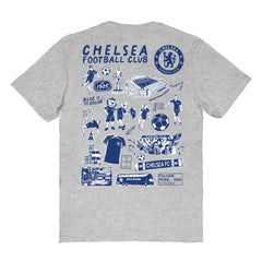 Chelsea Vive La Fete Women's Impressions Artwork T-Shirt Heather Gray