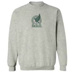 Mexico National Team Vive La Fete Women's Color Badge Pullover Sweatshirt Heather Gray