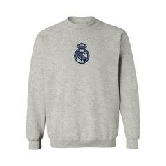Real Madrid Vive La Fete Women's Color Badge Pullover Sweatshirt Heather Gray