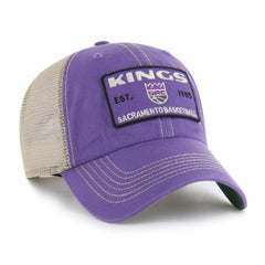 Sacramento Kings '47 Wabash Patch Clean Up Adjustable Hat Purple/Tan - 47 brand
