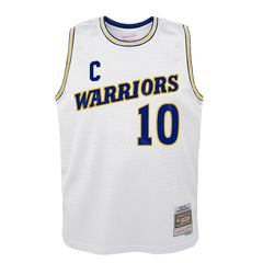 Tim Hardaway Golden State Warriors Youth 1990-91 Hardwood Classics Swingman Throwback Home Jersey White - Mitchell & Ness