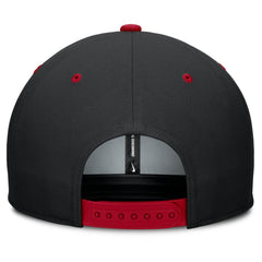 Cincinnati Reds Nike Cooperstown Collection Pro Dri-FIT Snapback Hat - Black/Red Hats