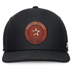 Houston Astros Nike Cooperstown Collection Pro Dri-FIT Snapback Hat - Black Hats