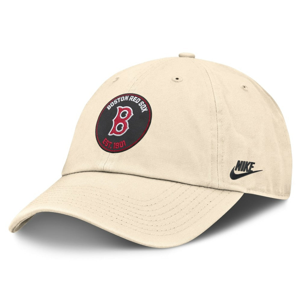 Boston Red Sox Nike Cooperstown Collection Club Adjustable Hat - Natural Hats