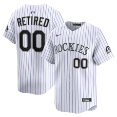 Colorado Rockies Nike Home Limited Pick-A-Player Retired Roster Jersey - White Jerseys
