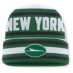 New York Jets Center Cuffed Knit Hat - Green Hats