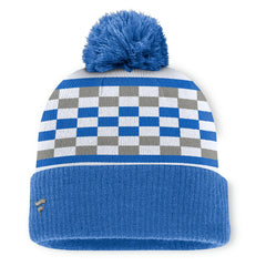 Detroit Lions Women's End Zone Cuffed Knit Hat with Pom - Blue Hats