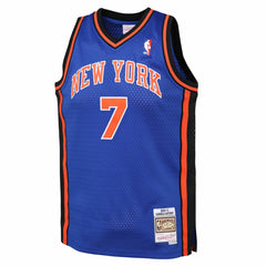 Carmelo Anthony New York Knicks Youth 2010/11 Hardwood Classics Swingman Jersey Blue - Mitchell & Ness