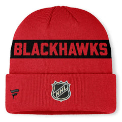 Chicago Blackhawks Fanatics Centennial Cuffed Knit Hat - Red | US 202815623