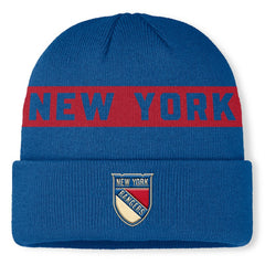 New York Rangers Fanatics Centennial Authentic Pro Cuffed Knit Hat - Blue | US 202815624