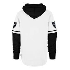 Las Vegas Raiders '47 Trifecta Shortstop Pullover Hoodie - White Hoodies
