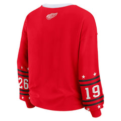 Detroit Red Wings WEAR by Erin Andrews Women's Long-Sleeve Sport T-Shirt - Red | US 202830810