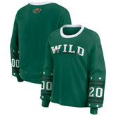 Minnesota Wild WEAR by Erin Andrews Women's Long-Sleeve Sport T-Shirt - Green | US 202830815