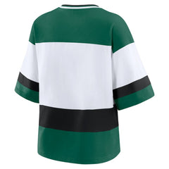 Minnesota Wild WEAR by Erin Andrews Women's Jersey Style Tee - Green/White | US 202830846