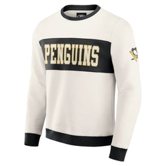 Pittsburgh Penguins Darius Rucker Collection by Fanatics Colorblock Pullover Sweatshirt - Cream | US 202831249