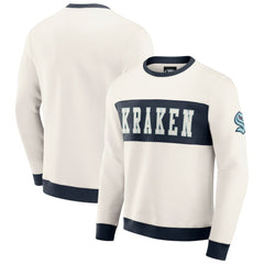Seattle Kraken Darius Rucker Collection by Fanatics Colorblock Pullover Sweatshirt - Cream | US 202831252
