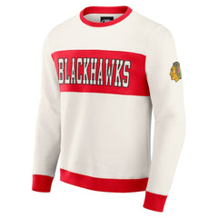 Chicago Blackhawks Darius Rucker Collection by Fanatics Colorblock Pullover Sweatshirt - Cream | US 202831254