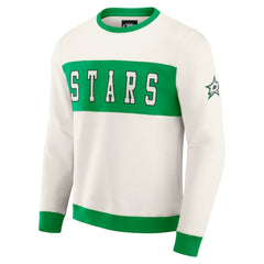 Dallas Stars Darius Rucker Collection by Fanatics Colorblock Pullover Sweatshirt - Cream | US 202831260
