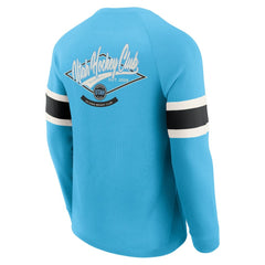 Utah Hockey Club Darius Rucker Collection by Fanatics Waffle-Knit Raglan Long Sleeve Henley T-Shirt - Light Blue | US 202831290