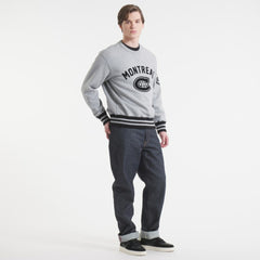 Montreal Canadiens Todd Snyder by Fanatics Relaxed Canadian Fleece Crew - Athletic Heather Gray | US 202846092