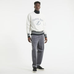 Tampa Bay Lightning Todd Snyder by Fanatics Relaxed Canadian Fleece Crew - Heather Gray | US 202846093