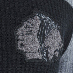 Chicago Blackhawks Todd Snyder by Fanatics Cashmere Rugby Sweater - Dark Heather Gray | US 202846123