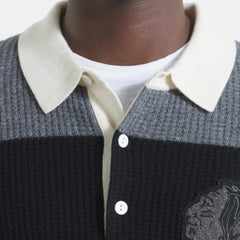 Chicago Blackhawks Todd Snyder by Fanatics Cashmere Rugby Sweater - Dark Heather Gray | US 202846123