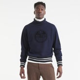 Edmonton Oilers Todd Snyder by Fanatics Relaxed Canadian Fleece Turtleneck - Navy | US 202846138