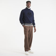 Edmonton Oilers Todd Snyder by Fanatics Relaxed Canadian Fleece Turtleneck - Navy | US 202846138