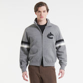 Vancouver Canucks Todd Snyder by Fanatics Full-Zip Fleece - Dark Heather Gray | US 202846164