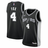 De'Aaron Fox San Antonio Spurs Youth Swingman Jersey Icon Edition Black - Nike