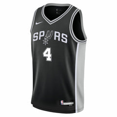 De'Aaron Fox San Antonio Spurs Youth Swingman Jersey Icon Edition Black - Nike