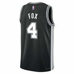 De'Aaron Fox San Antonio Spurs Youth Swingman Jersey Icon Edition Black - Nike
