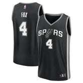 De'Aaron Fox San Antonio Spurs Fast Break Replica Player Jersey Icon Edition Black - Fanatics