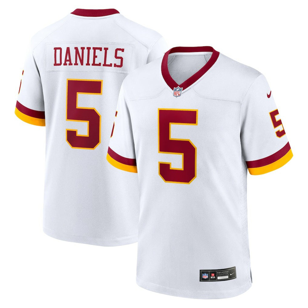 Jayden Daniels Washington Commanders Game Super Bowl Era Jersey - White Jerseys