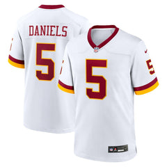 Jayden Daniels Washington Commanders Game Super Bowl Era Jersey - White Jerseys