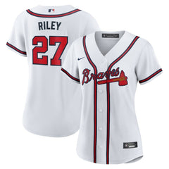 Austin Riley Atlanta Braves Nike Women's Home Replica Jersey - White Jerseys