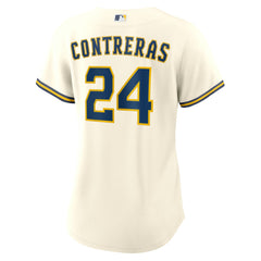 William Contreras Milwaukee Brewers Nike Women's Home Replica Jersey - Cream Jerseys
