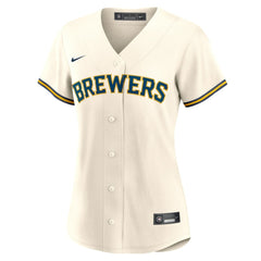 Joey Ortiz Milwaukee Brewers Nike Women's Home Replica Jersey - Cream Jerseys