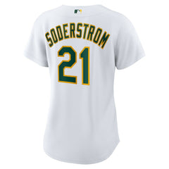 Tyler Soderstrom Athletics Nike Women's Home Replica Jersey - White Jerseys