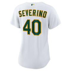 Luis Severino Athletics Nike Women's Home Replica Jersey - White Jerseys