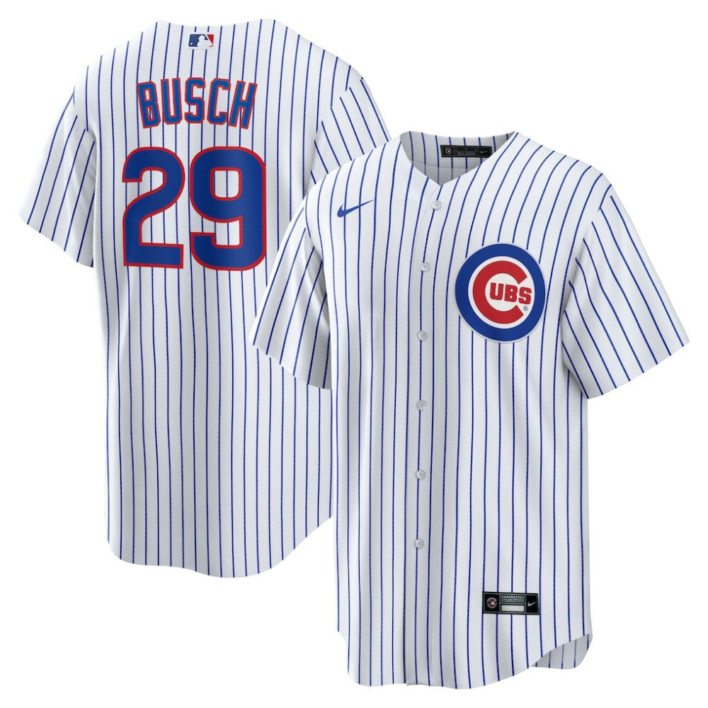 Michael Busch Chicago Cubs Nike Home Replica Jersey - White Jerseys
