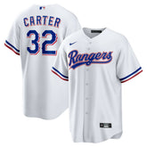 Evan Carter Texas Rangers Nike Home Replica Jersey - White Jerseys