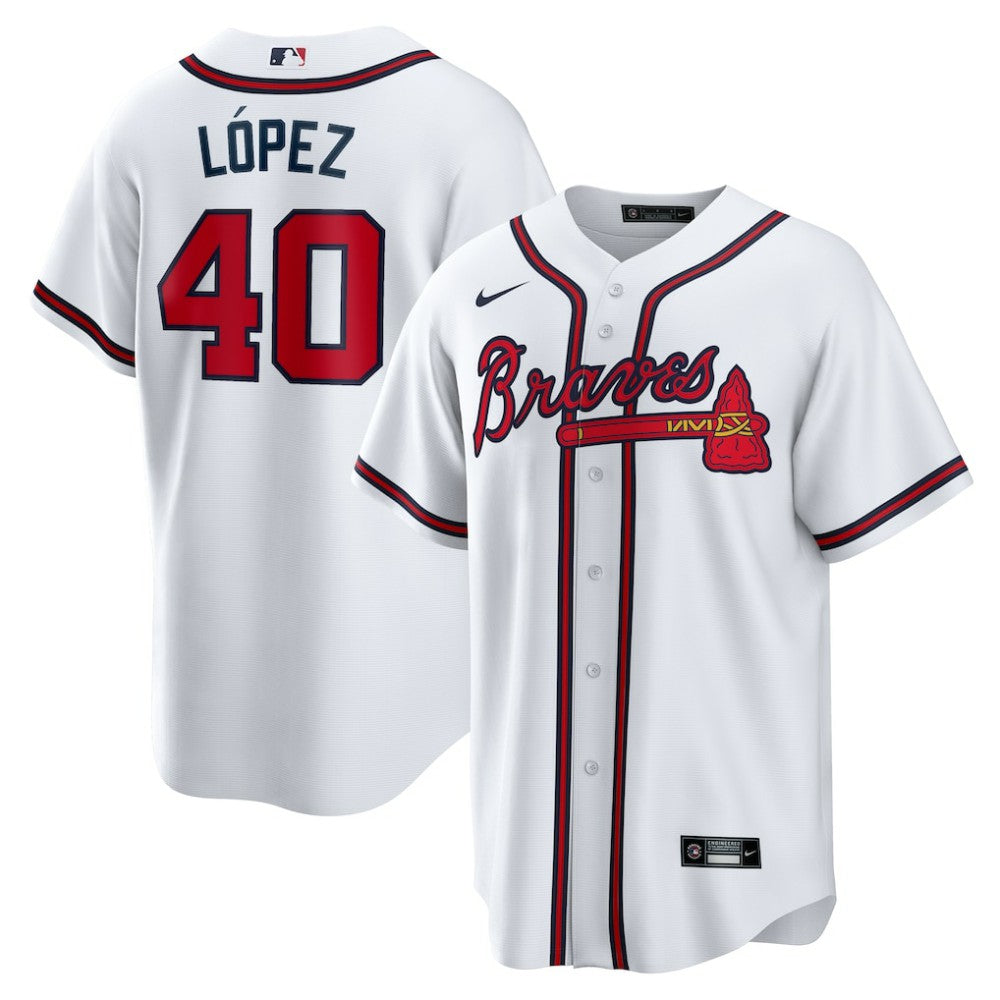 Reynaldo Lopez Atlanta Braves Nike Home Replica Jersey - White Jerseys