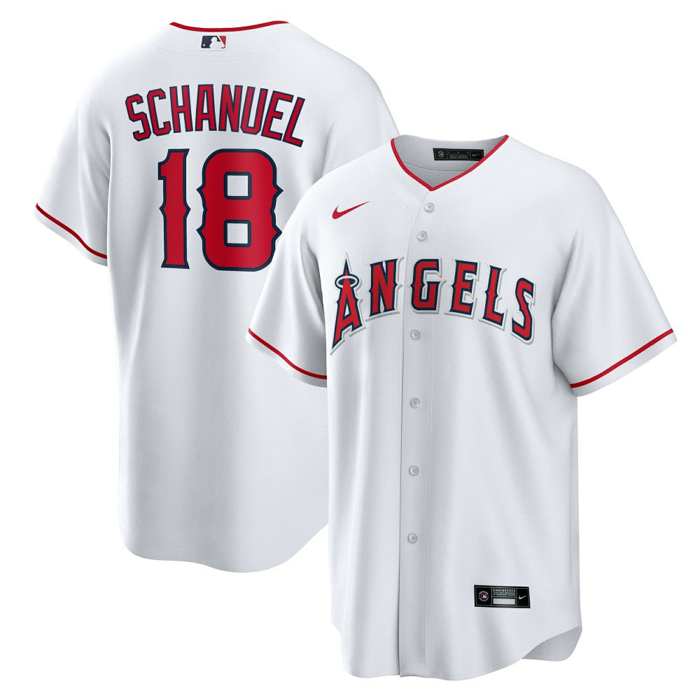 Nolan Schanuel Los Angeles Angels Nike Home Replica Jersey - White Jerseys