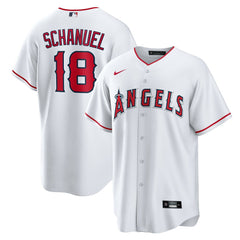Nolan Schanuel Los Angeles Angels Nike Home Replica Jersey - White Jerseys