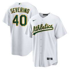 Luis Severino Athletics Nike Home Replica Jersey - White Jerseys